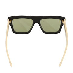 GUCCI BLACK ACETATE SQUARE FRAME SUNGLASSES 