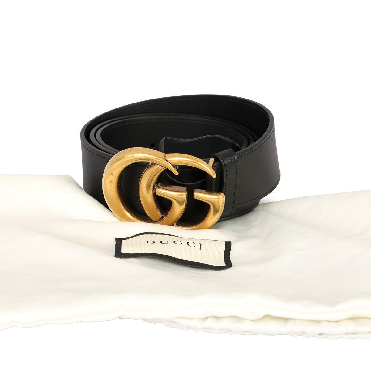 GUCCI SIZE 95CM/38 INCHES GG MARMONT LEATHER BELT (Copy) 
