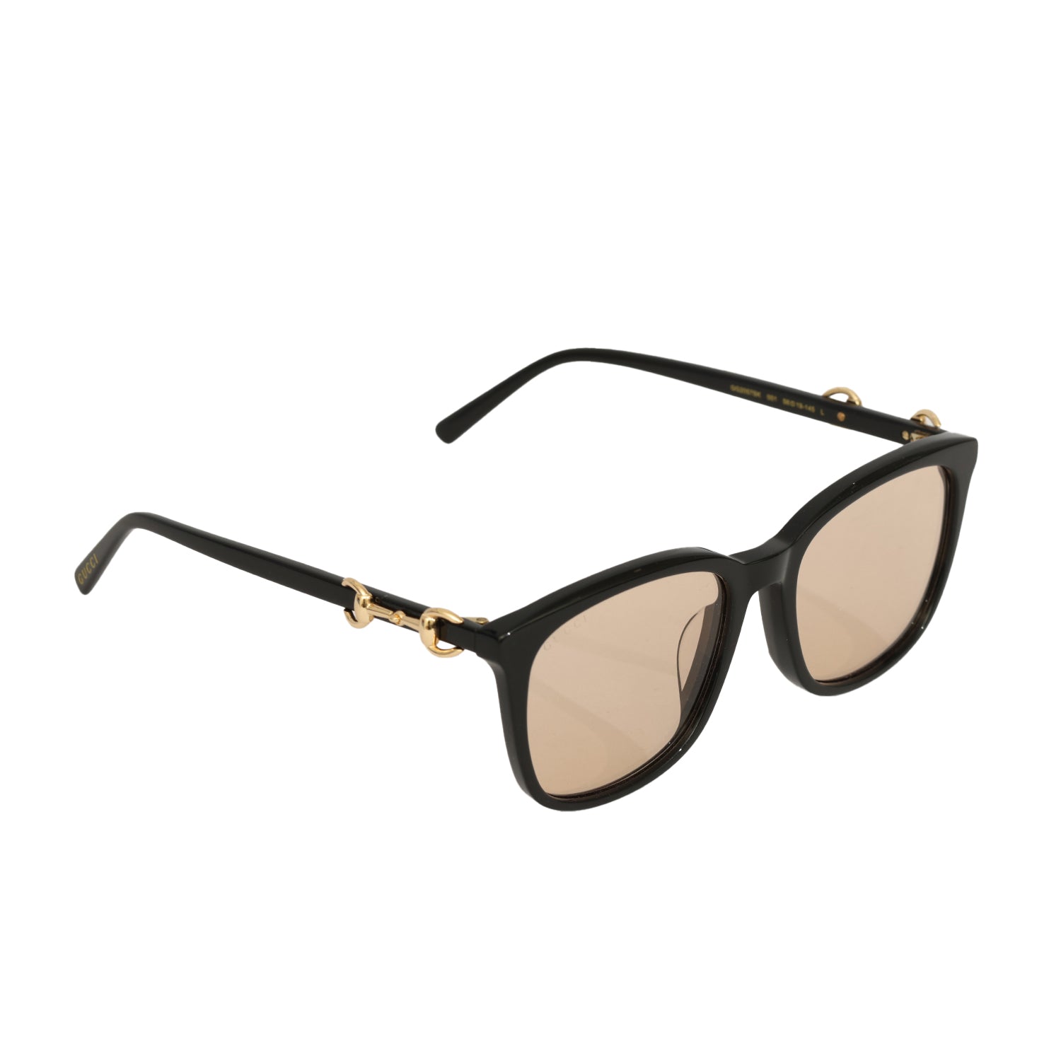 GUCCI BLACK HORSEBIT SUNGLASSES 