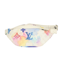 LOUIS VUITTON WHITE DISCOVERY WATERCOLOR BUMBAG