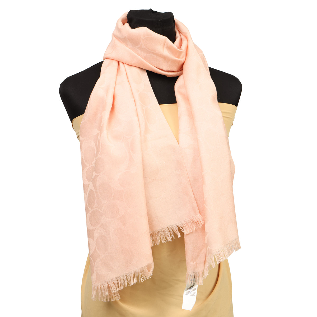 COACH SIGNATURE BLUSH PINK  STOLE