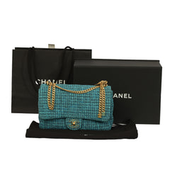 CHANEL 19 TWEED SINGLE FLAP MEDIUM SHOULDER BAG
