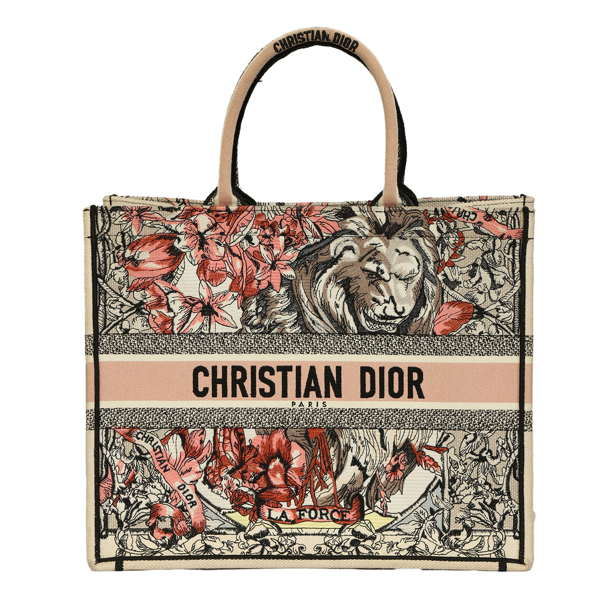 CHRISTIAN DIOR LA FORCE ZODIAC MOTIFLARGE BOOK TOTE