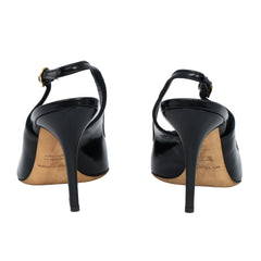 DOLCE & GABBANA EU 37 PATENT LEATHER SLINGBACK PUMPS