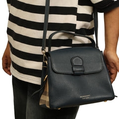 BURBERRY CAMBERLEY HOUSE CHECK LEATHER SHOULDER BAG