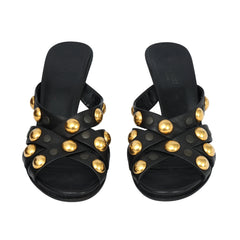 GUCCI EU 37.5 BABOUSKA STUDDED MULES