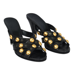 GUCCI EU 37.5 BABOUSKA STUDDED MULES