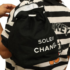 CHANEL SOLEIL CANVAS DRAWSTRING BUCKET  BACKPACK