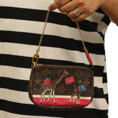 LOUIS VUITTON MONOGRAM CHRISTMAS ANIMATION MINI ACCESSORIES BAG 