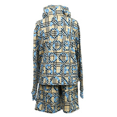 BURBERRY SIZE M LLOYD LOGO CHECK SWEATSHIRT & SHORTS SET