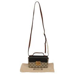 GUCCI PADLOCK GG SUPREME SMALL CANVAS SLING BAG