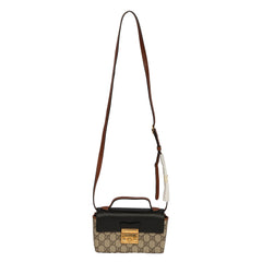 GUCCI PADLOCK GG SUPREME SMALL CANVAS SLING BAG