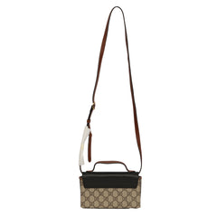 GUCCI PADLOCK GG SUPREME SMALL CANVAS SLING BAG