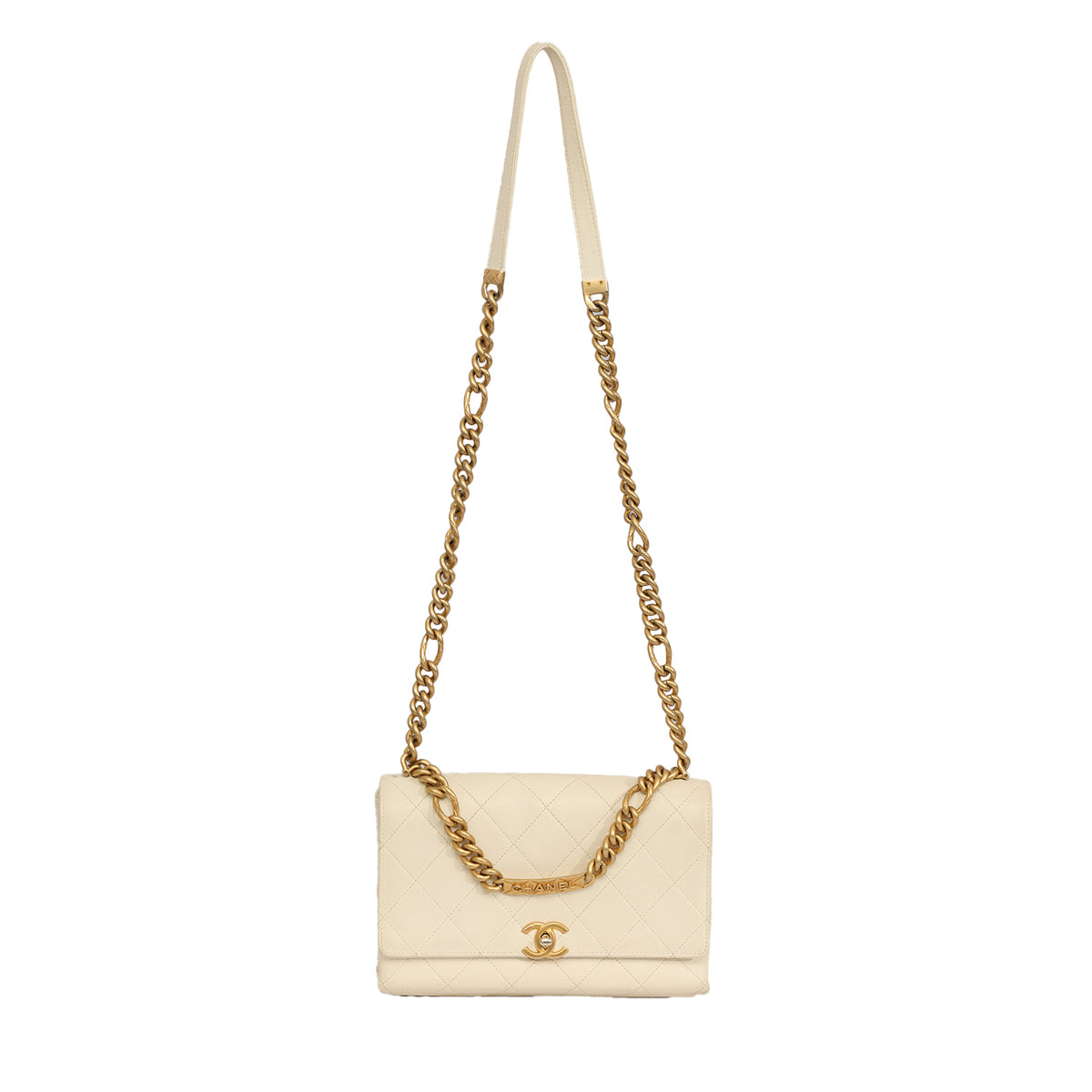 CHANEL QUILTED CAVIAR LEATHER CHIC AFFINITY FLAP BAG