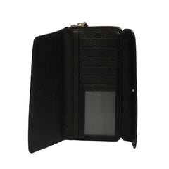 GUCCI INETRCONTINENTAL BLACK TRI FOLD WALLET