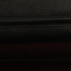 CHANEL QUILTED BLACK WALLET ON CHAIN HANDBAG