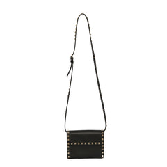 VALENTINO GARAVANI ROCKSTUD GRAINY CALFSKIN CROSSBODY BAG