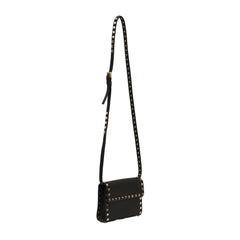 VALENTINO GARAVANI ROCKSTUD GRAINY CALFSKIN CROSSBODY BAG