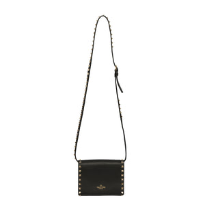 VALENTINO GARAVANI ROCKSTUD GRAINY CALFSKIN CROSSBODY BAG