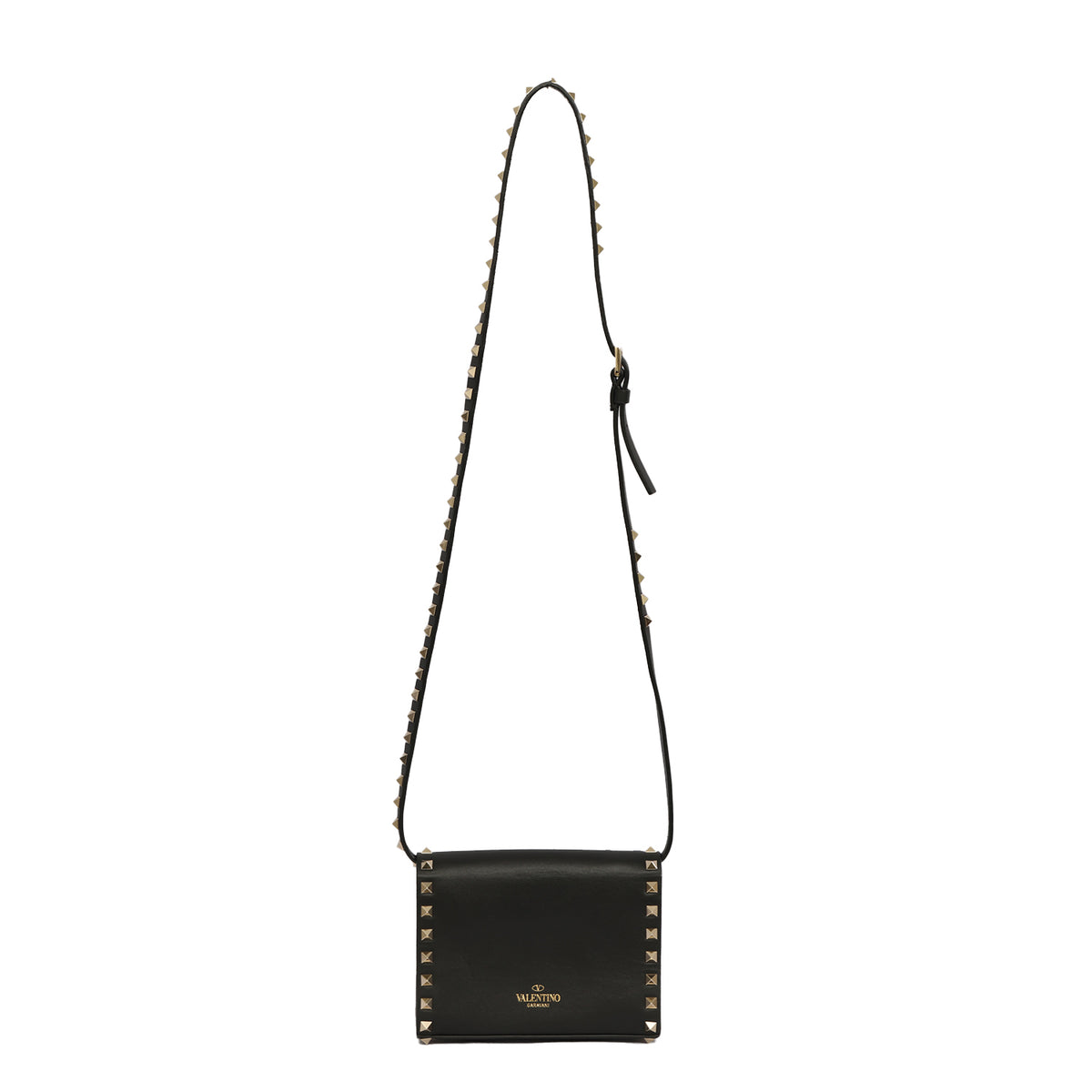 VALENTINO GARAVANI ROCKSTUD GRAINY CALFSKIN CROSSBODY BAG