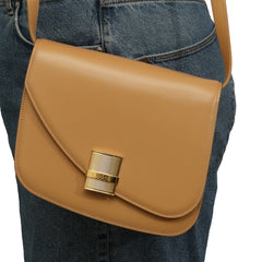 SALVATORE FERRAGAMO FIAMMA ASYMMETRIC CROSSBODY BAG