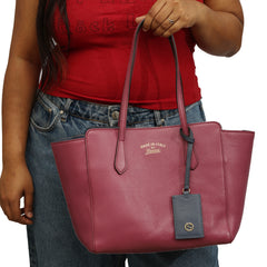 GUCCI SWING LEATHER TOTE BAG
