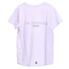 GIVENCHY SIZE : 10 – 11 YEARS LILAC LOGO PRINT T-SHIRT