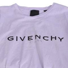 GIVENCHY SIZE : 10 – 11 YEARS LILAC LOGO PRINT T-SHIRT