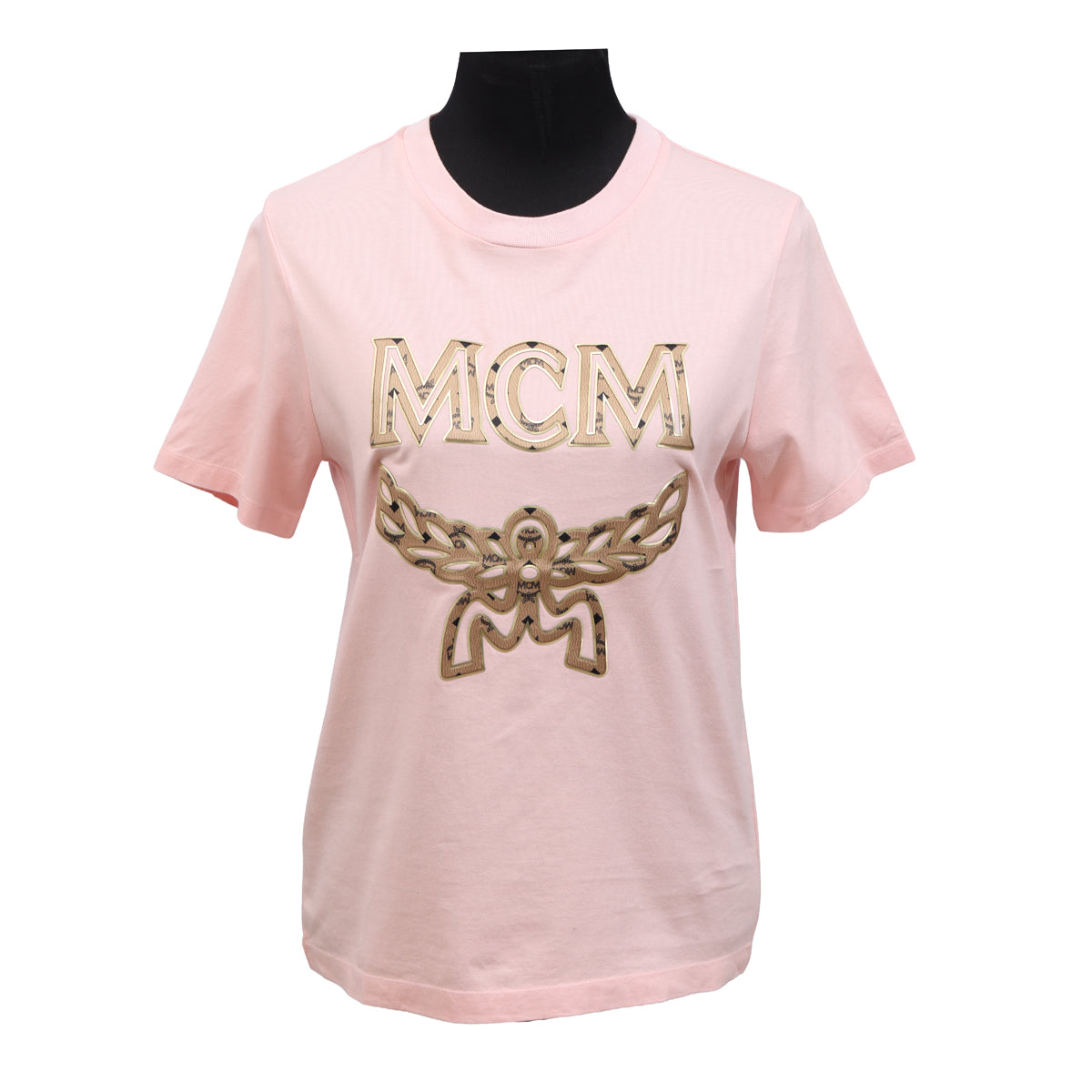 MCM SIZE L COTTON LOGO T SHIRT