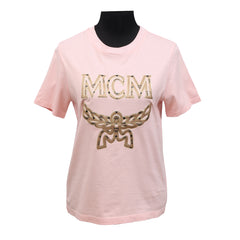 MCM SIZE L COTTON LOGO T SHIRT