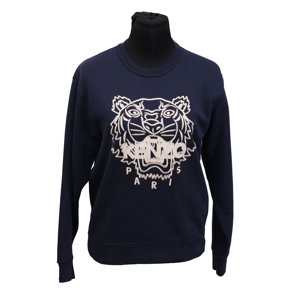 KENZO SIZE-M TIGER EMBROIDERED COTTON SWEATSHIRT