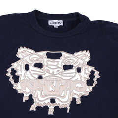 KENZO SIZE-M TIGER EMBROIDERED COTTON SWEATSHIRT