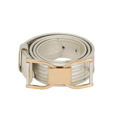 VERSACE SIZE 85 CM / 36 INCHES GOLD TONE BUCKLE BELT