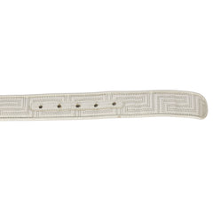 VERSACE SIZE 85 CM / 36 INCHES GOLD TONE BUCKLE BELT