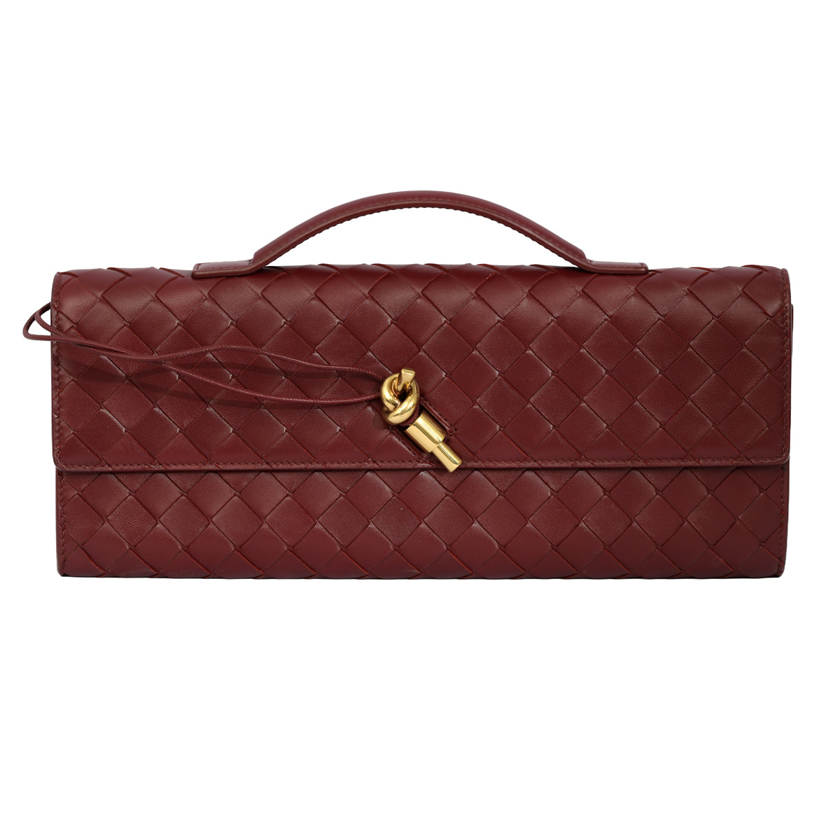 BOTTEGA VENETA INTRECCIATO ANDIAMO TOP HANDLE CLUTCH