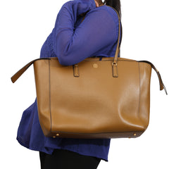 TORY BURCH EMERSON LEATHER TOTE BAG