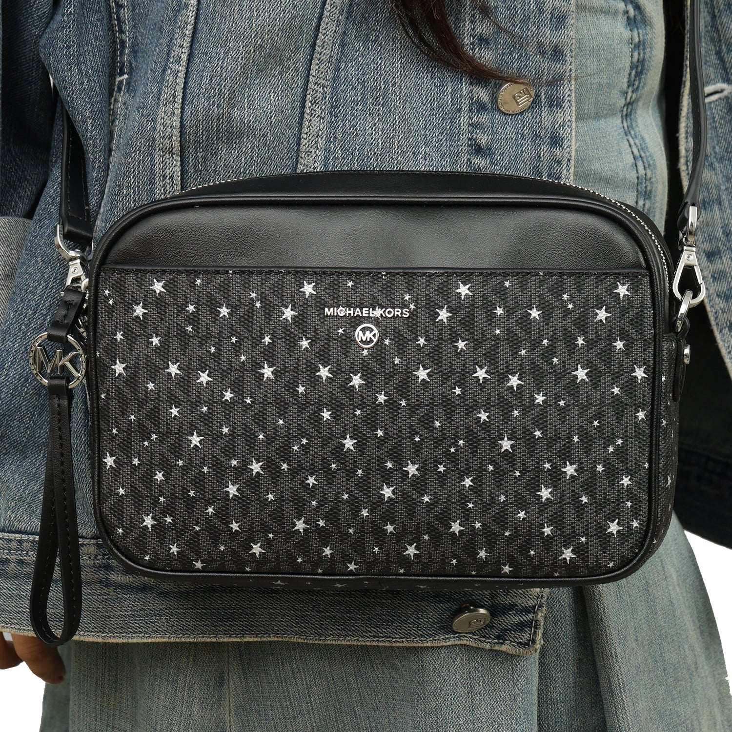 ポシェッツ　ディスコ・ヒット・ステーション Michael Kors Jet Set Scattered Stars Crossbody Bag | Luxury