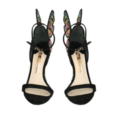 SOPHIA WEBSTER EU 37 CHIARA BUTTERFLY WEDGE SANDALS 
