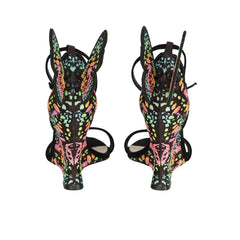SOPHIA WEBSTER EU 37 CHIARA BUTTERFLY WEDGE SANDALS 
