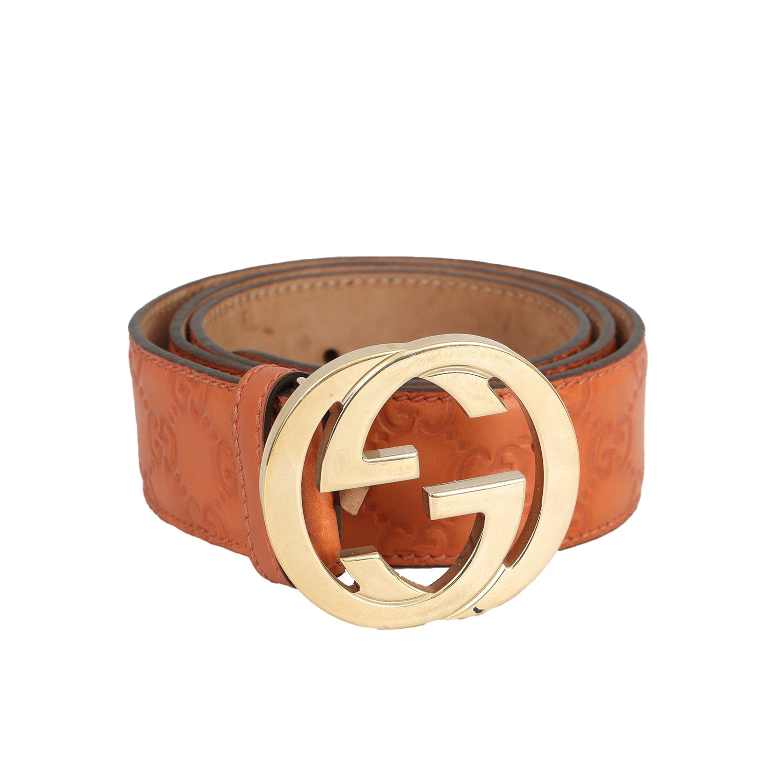 Gucci GG Interlocking Web Buckle Belt 