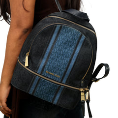 Michael Kors Rhea Denim Logo Backpack