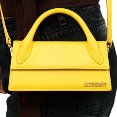 JACQUEMUS LE LONG CHIQUITOS YELLOW CROSSBODY