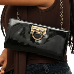 Salvatore Ferragamo Gancini Chain Clutch