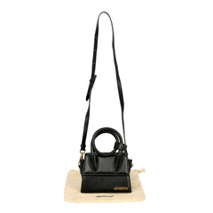 JACQUEMUS LE CHIQUITOS NOEUD BLACK CROSSBODY