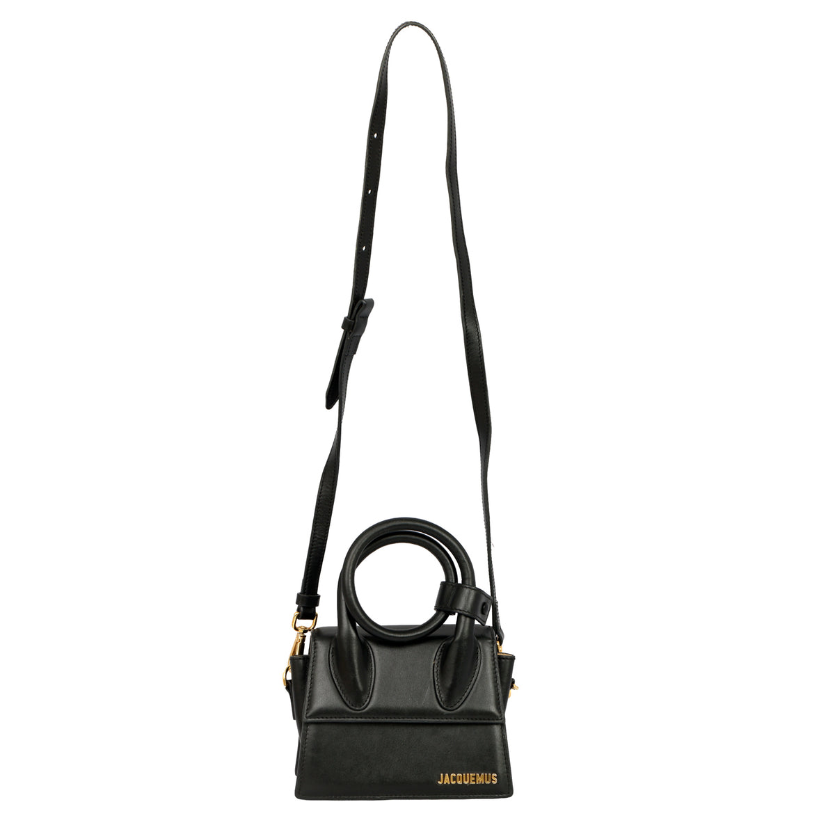JACQUEMUS LE CHIQUITOS NOEUD BLACK CROSSBODY