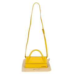JACQUEMUS LE LONG CHIQUITOS YELLOW CROSSBODY
