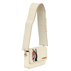 JACQUEMUS HUSKY PRINT FLAP HANDBAG