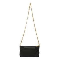 PRADA TESSUTO SAFFIANO FLAP CHAIN CROSSBODY BAG