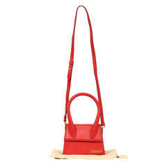 JACQUEMUS LE CHIQUITOS RED CROSSBODY