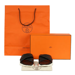 HERMES EU 40 NAPPA MEN’S INFA SANDALS